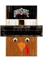 Ohio State Buckeyes Turkey Head Sign - Red