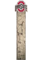 Ohio State Buckeyes Growth Chart Sign - Red