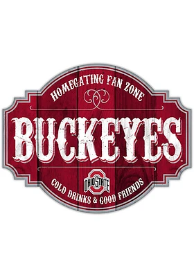 Ohio State Buckeyes 24 Inch Homegating Tavern Sign - Red