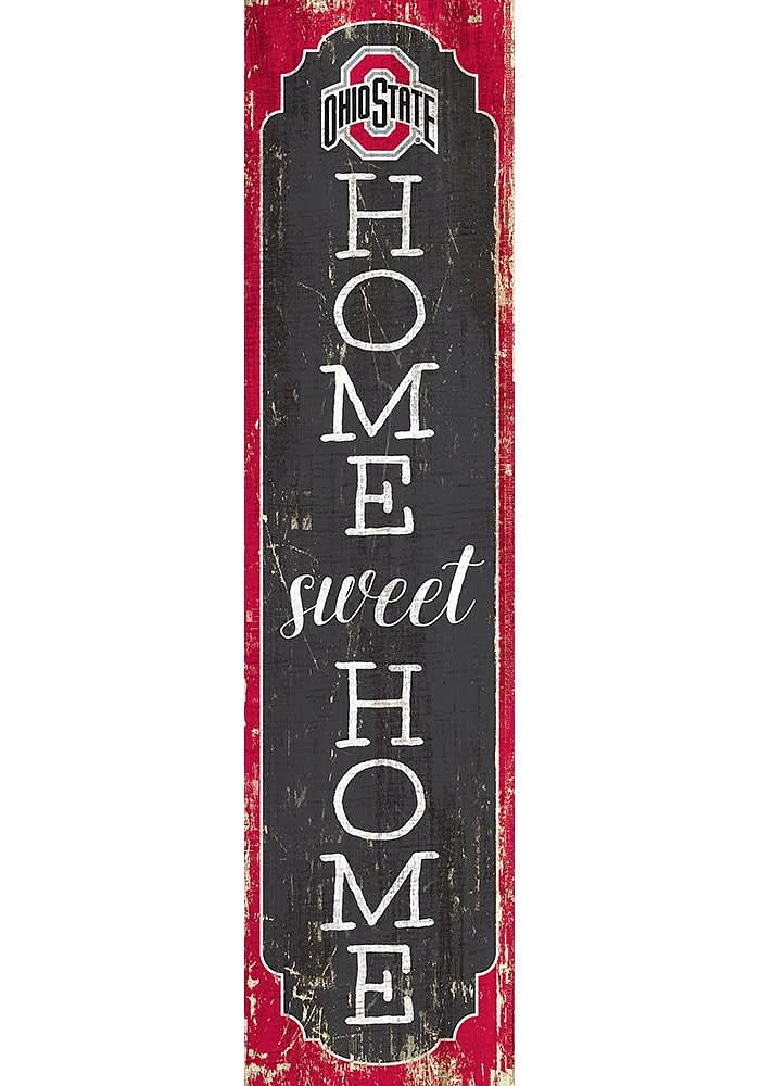 Ohio State Buckeyes 48 Inch Home Sweet Home Leaner Sign - Red