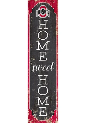 Ohio State Buckeyes 48 Inch Home Sweet Home Leaner Sign - Red