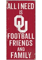 Oklahoma Sooners Football Friends and Family Sign - Red