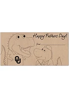 Oklahoma Sooners Fathers Day Coloring Sign - Red