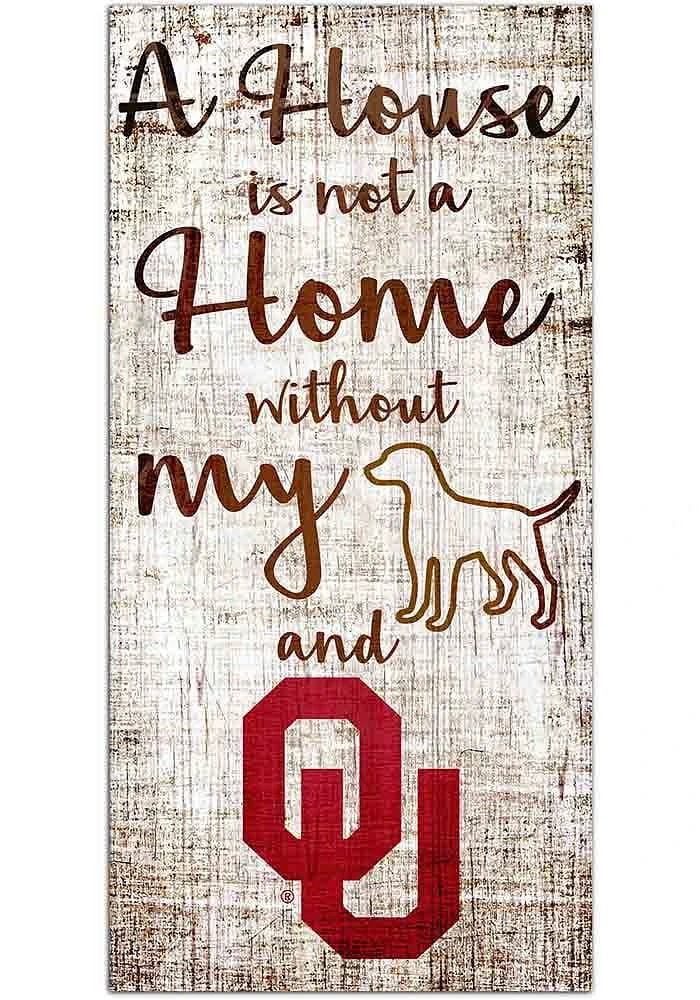 Oklahoma Sooners A House is not a Home Sign - Red