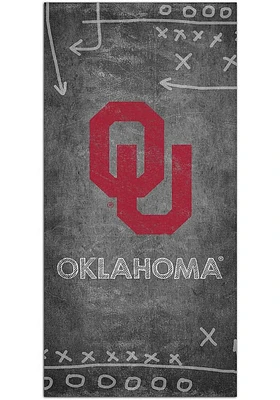 Oklahoma Sooners Chalk Playbook Sign - Red