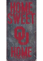 Oklahoma Sooners Home Sweet Home Sign - Red