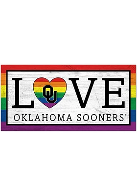 Oklahoma Sooners LGBTQ Love Sign - Red