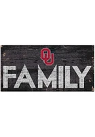 Oklahoma Sooners Family 6x12 Sign - Red