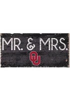 Oklahoma Sooners Mr and Mrs Sign - Red
