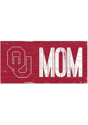 Oklahoma Sooners MOM Sign - Red