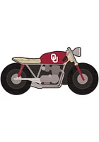 Oklahoma Sooners Motorcycle Cutout Sign - Red