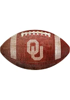 Oklahoma Sooners Baseball Shaped Sign - Red