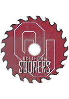 Oklahoma Sooners Rust Circular Saw Sign - Red