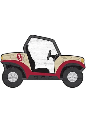 Oklahoma Sooners ATV Cutout Sign - Red