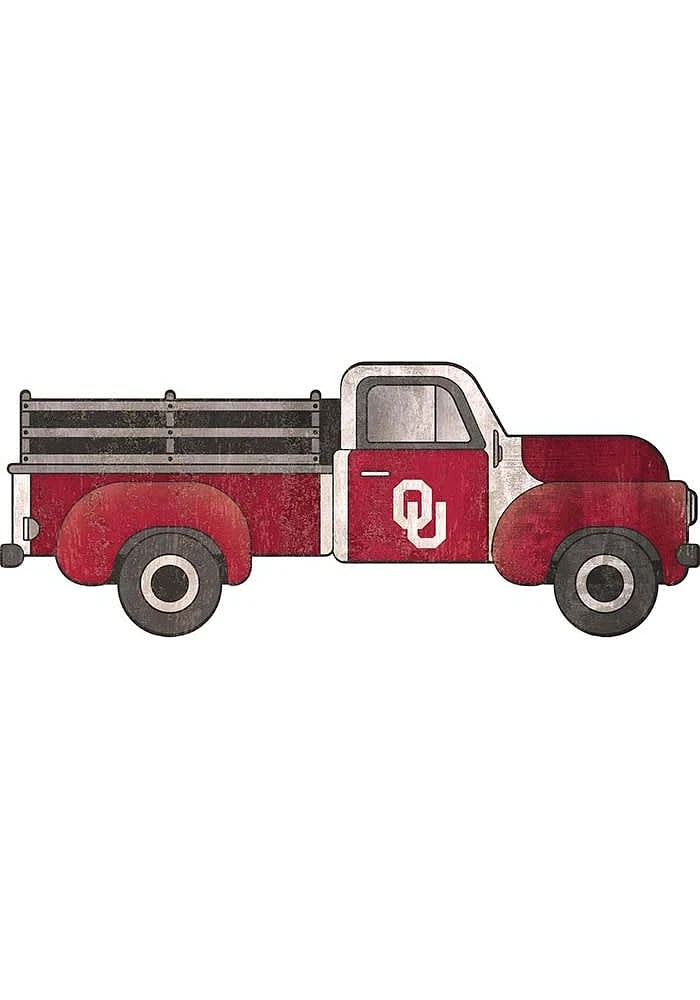 Oklahoma Sooners 15 Inch Truck Sign - Red