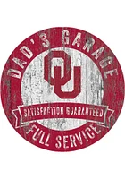 Oklahoma Sooners Dads Garage Sign - Red
