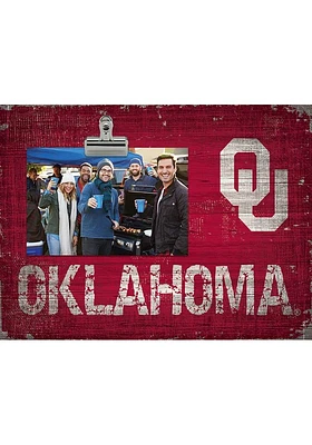 Oklahoma Sooners Team Clip Picture Frame - Red