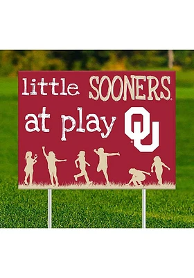 Oklahoma Sooners Little Fans at Play Yard Sign - Red