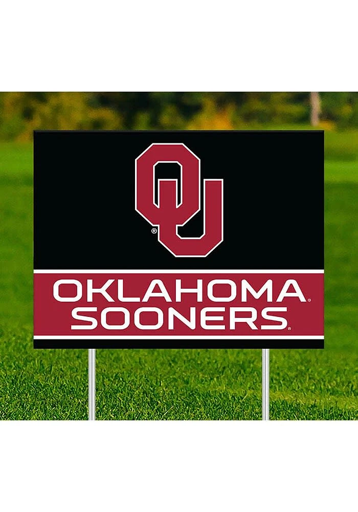 Oklahoma Sooners Team Yard Sign - Red