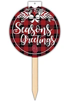Oklahoma Sooners Seasons Greetings Sign - Red