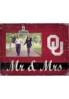 Oklahoma Sooners Mr and Mrs Clip Picture Frame - Red
