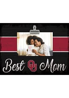 Oklahoma Sooners Best Mom Clip Picture Frame - Red