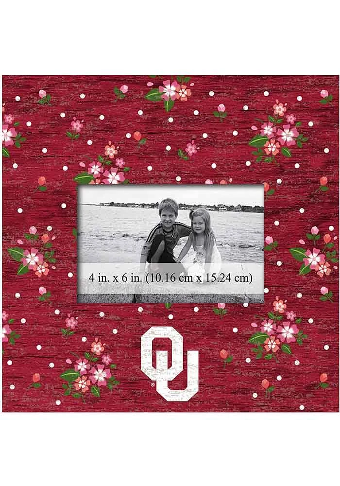 Oklahoma Sooners Floral Picture Frame - Red