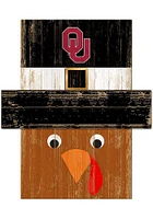Oklahoma Sooners Turkey Head Sign - Red