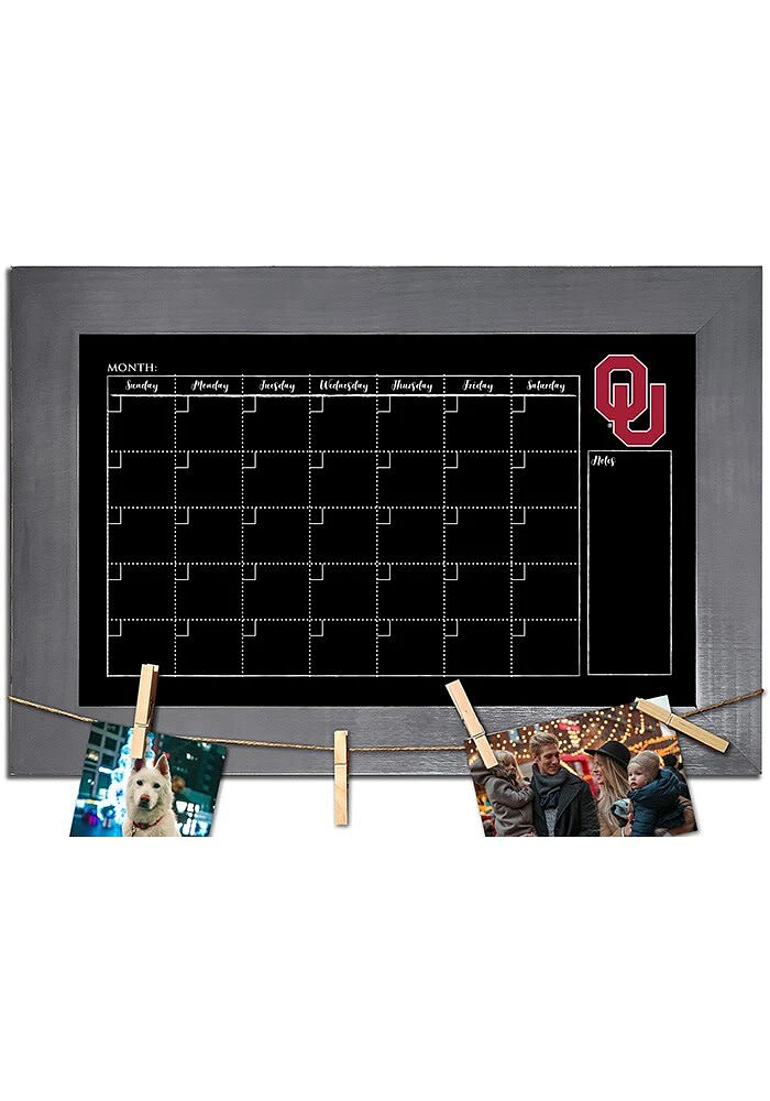 Oklahoma Sooners Monthly Chalkboard Picture Frame - Red
