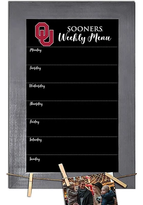 Oklahoma Sooners Weekly Chalkboard Picture Frame - Red