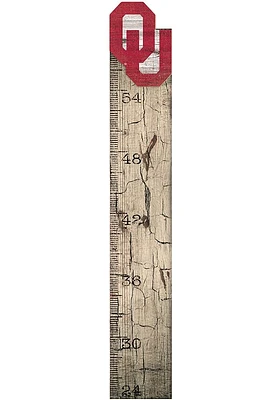 Oklahoma Sooners Growth Chart Sign - Red