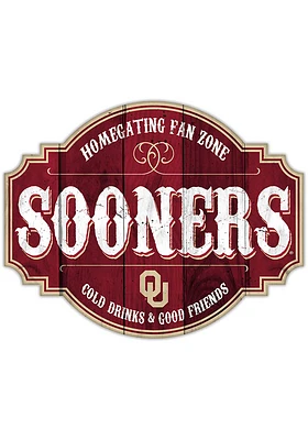 Oklahoma Sooners 24 Inch Homegating Tavern Sign - Red