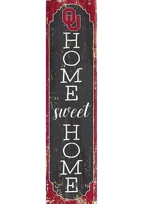 Oklahoma Sooners 48 Inch Home Sweet Home Leaner Sign - Red