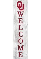Oklahoma Sooners 48 Inch Welcome Leaner Sign - Red