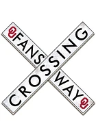 Oklahoma Sooners 48 Inch Fans Way Crossing Wall Art - Red