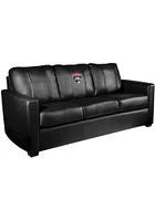 Drury Panthers Faux Leather Sofa - Black
