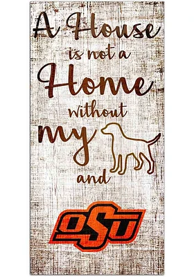 Oklahoma State Cowboys A House is not a Home Sign - Black