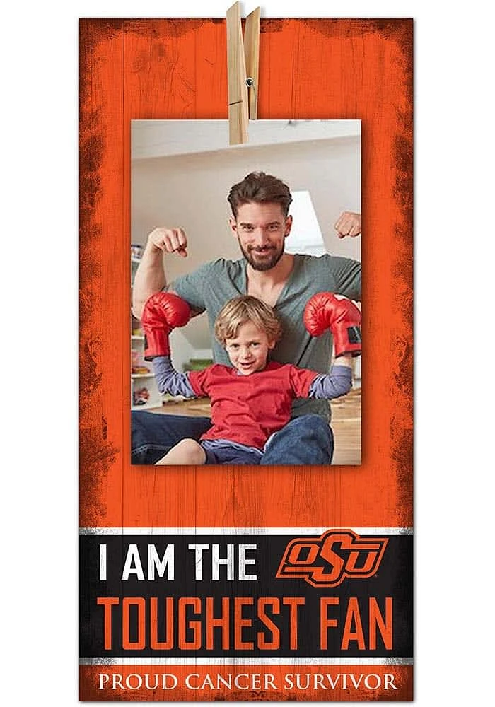 Oklahoma State Cowboys The Toughest Fan Sign - Black