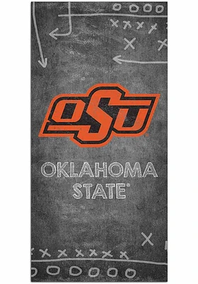 Oklahoma State Cowboys Chalk Playbook Sign - Black