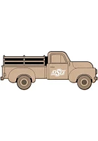 Oklahoma State Cowboys Truck Coloring Sign - Black