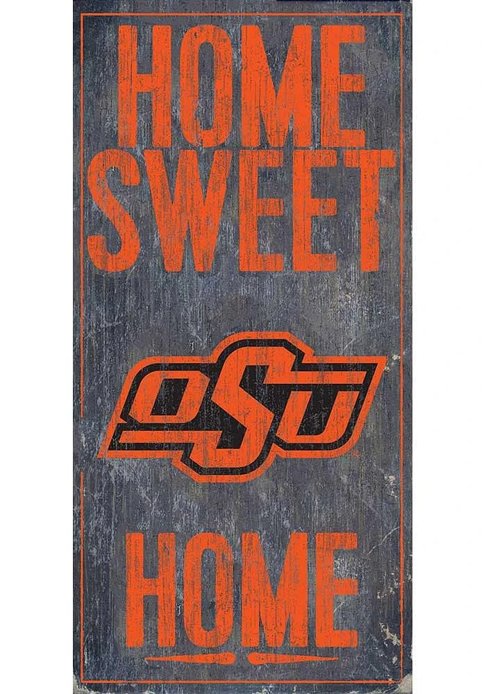 Oklahoma State Cowboys Home Sweet Home Sign - Black