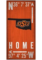 Oklahoma State Cowboys Coordinate Sign - Black