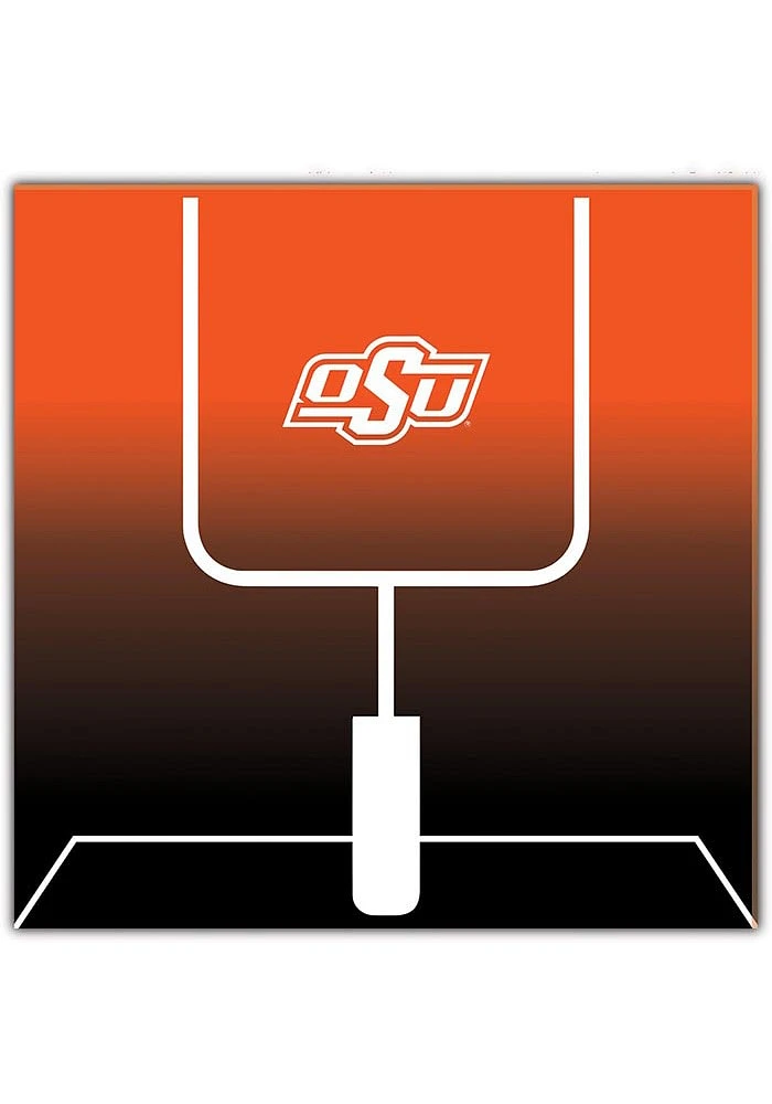 Oklahoma State Cowboys Goal Gradient Sign - Black