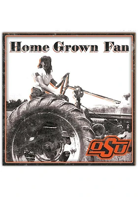 Oklahoma State Cowboys Aluminum Can Sign - Black
