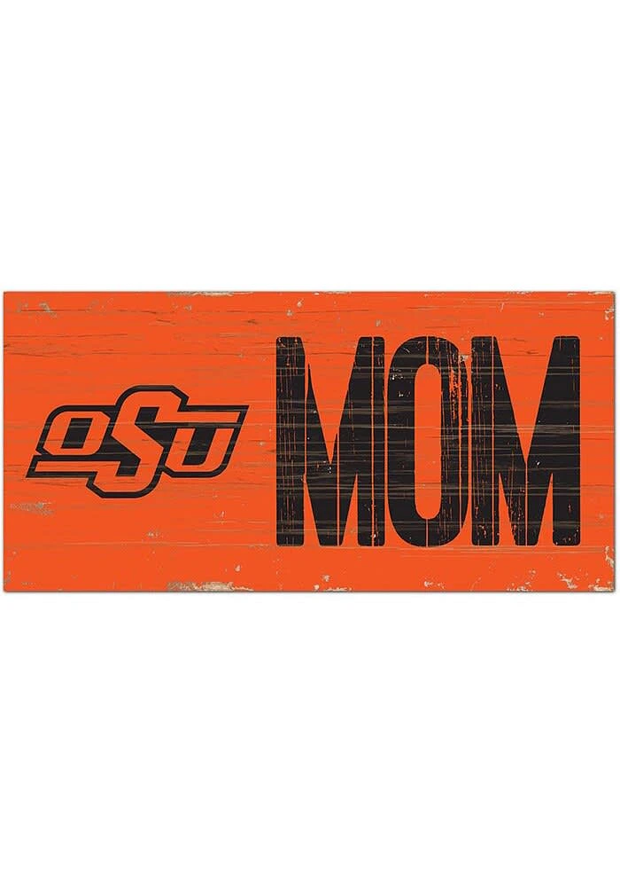 Oklahoma State Cowboys MOM Sign - Black