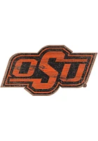 Oklahoma State Cowboys Team Logo 8 Inch Cutout Sign - Black
