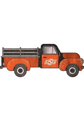 Oklahoma State Cowboys 15 Inch Truck Sign - Black