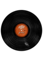 Oklahoma State Cowboys 12 Inch Vinyl Circle Sign - Black