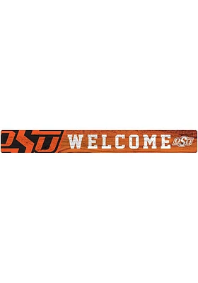 Oklahoma State Cowboys Welcome Strip Sign - Black