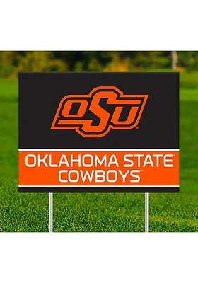 Oklahoma State Cowboys Team Yard Sign - Black